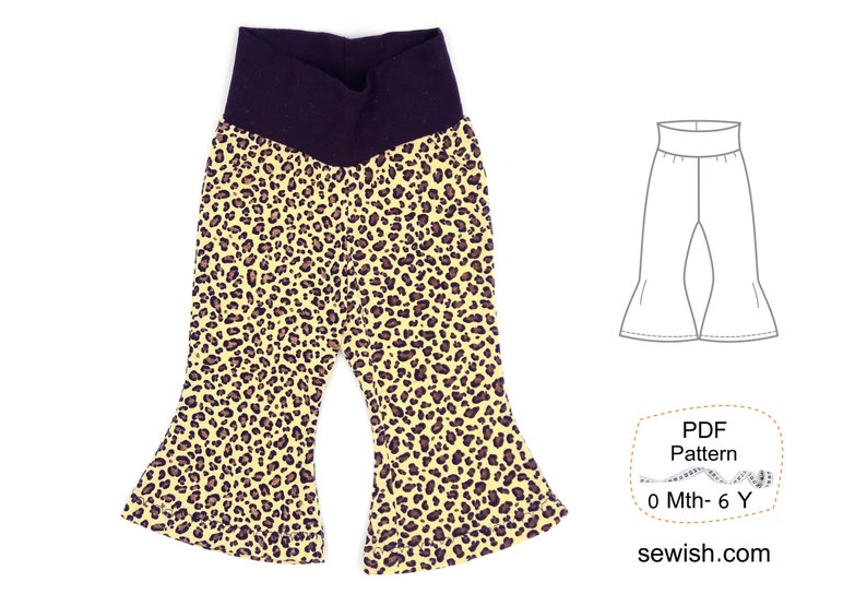 Flared Pants Baby Sewing Patterns Baby Sewing Patterns for Etsy