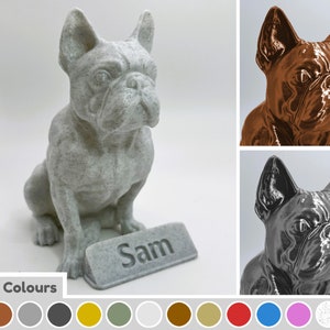 Personalised (optional) French Bulldog Ornament, Figurine, Statue, Dog Gifts, Animal Lovers, Gifts for Him, Gifts for Her, Puppy, Memorial