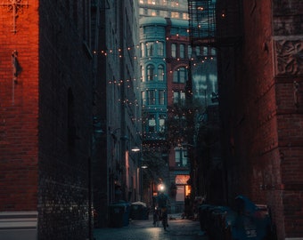 Seattle Downtown Alley Photography Print / Pioneer Square / Seattle Art / Seattle Wall Art / PNW / Pacific Northwest / Seattle Photo Art