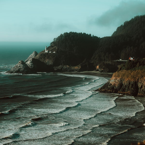 Heceta Head Lighthouse Photography Print / Oregon Photo / Oregon Art / Oregon Photography / Oregon Lighthouse / PNW / Oregon Coast / Pacific