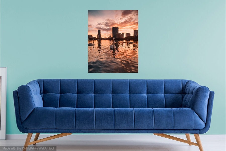 Florida Photo Prints / Lake Eola Orlando During Sunset / - Etsy