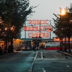 Pike Place Public Market Center Seattle Washington Photo Print / Seattle Art / Seattle Photo / Seattle Photos / Seattle Photography