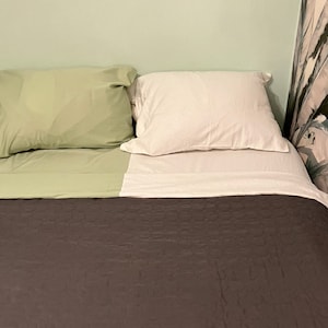 Sheets HALF Flannel HALF Queen and King & Cal King Sized 100% COTTON Ships Quickly