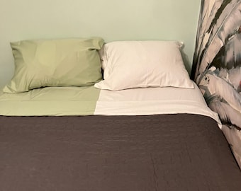 Bettwäsche HALB Flanell HALB Queen und King & Cal King Sized 100% BAUMWOLLE Schiffe schnell