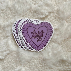 Floral Heart Sticker