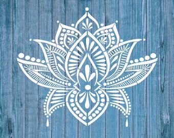 Download Lotus Mandala Svg Etsy