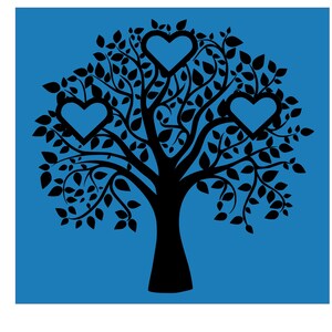Download Svg Cutting File Family Tree Six Names Vinyl Card Transfer Etsy