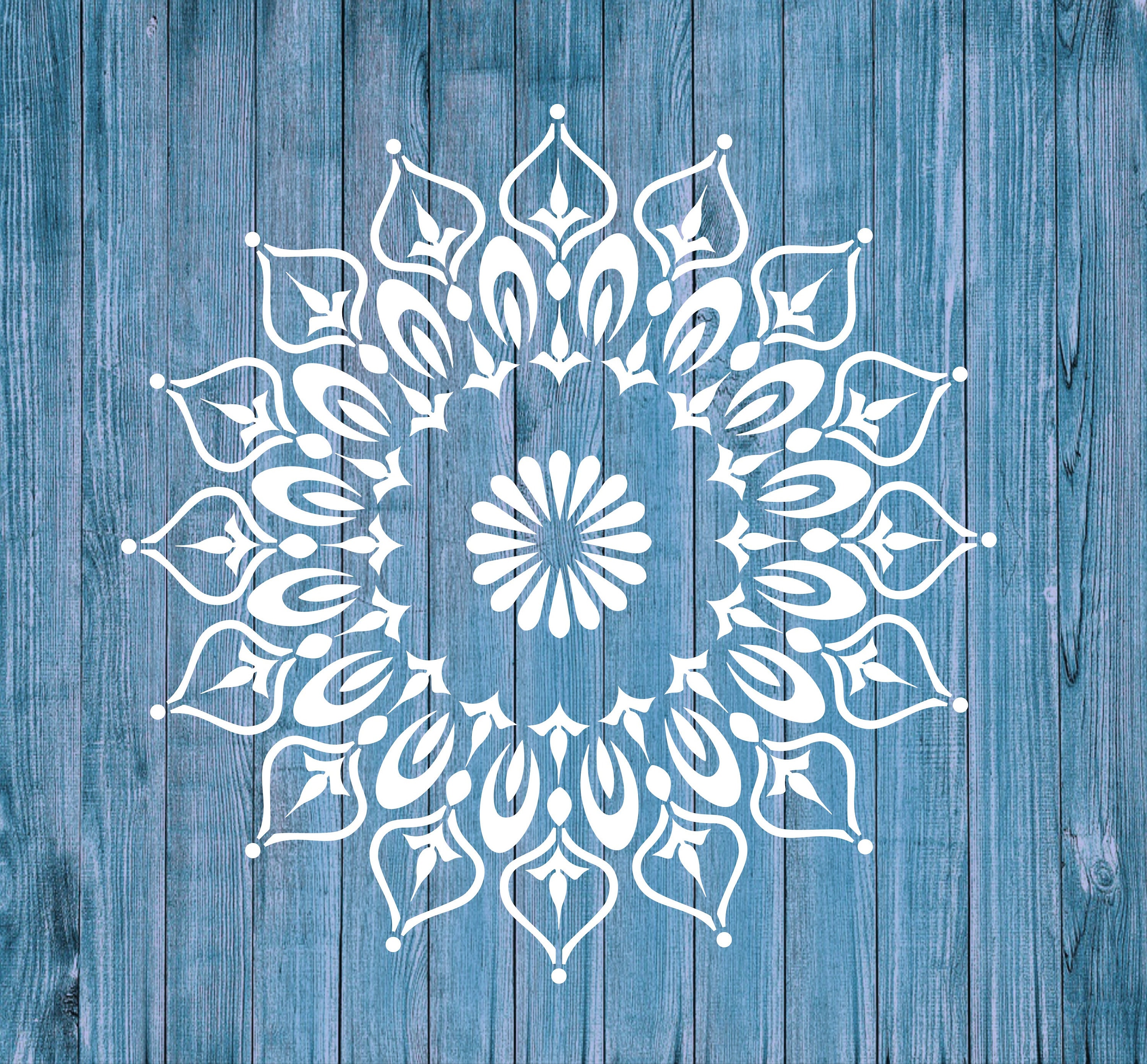Download Svg Cutting File Mandala Vinyl Card Transfer Stencil Vinyl Wall Art Papercut