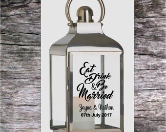 Lantern sticker for memorial remembrance personalised wedding lantern(STICKER ONLY)