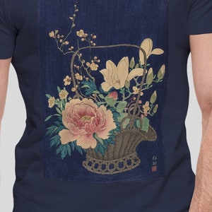 Ohara Koson Bamboo flower basket. Classic Unisex Crewneck T shirt