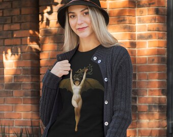 Gotisk vampyrkvinna-t-shirt: Alternativ gotisk stil