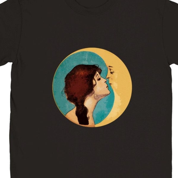 Woman Kissing Moon shirt. Dear Old Dixie Moon Songbook Cover T shirt Classic Unisex Crewneck T-shirt