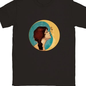 Woman Kissing Moon T-Shirt: Vintage Songbook Cover Art