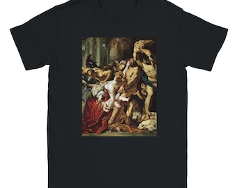 Mythologische Kunst T-Shirt | Peter Paul Rubens Massaker an den Unschuldigen | Klassisches Unisex T-Shirt mit Rundhalsausschnitt
