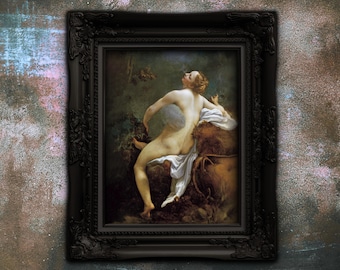 Jupiter and Io Art Print by Correggio | Remastered Romantic Renaissance Wall Art | Classical Mythology Decor | Fine Art Matte Poster