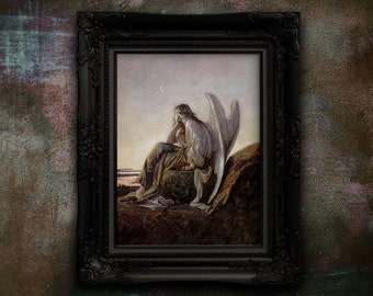 Gothic Angel Art Print: Alexandre Cabanel Painting
