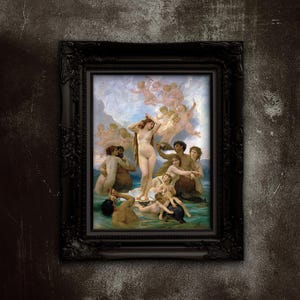 The Birth of Venus Art Print – William-Adolphe Bouguereau Remastered Unframed Poster