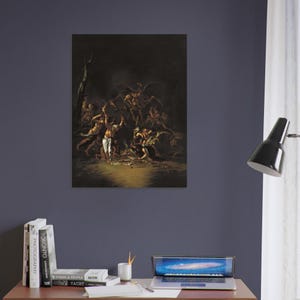 Pôster Salvator Rosa Witches Sabbath | Arte Oculta Gótica Sombria | Papel Fosco Premium | Decoração para Casa imagem 14