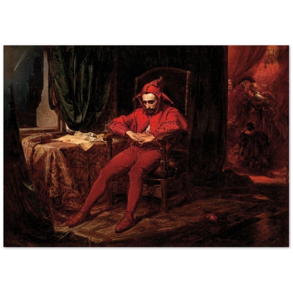 Jan Matejko Stańczyk the Sad Clown. Jester Art Print. Joker - Etsy UK