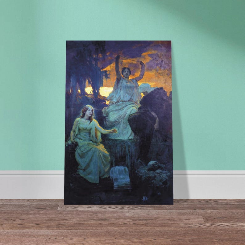 Aloise Delug Die Nornen Art Print: Dark Mythological Occult Poster - Etsy