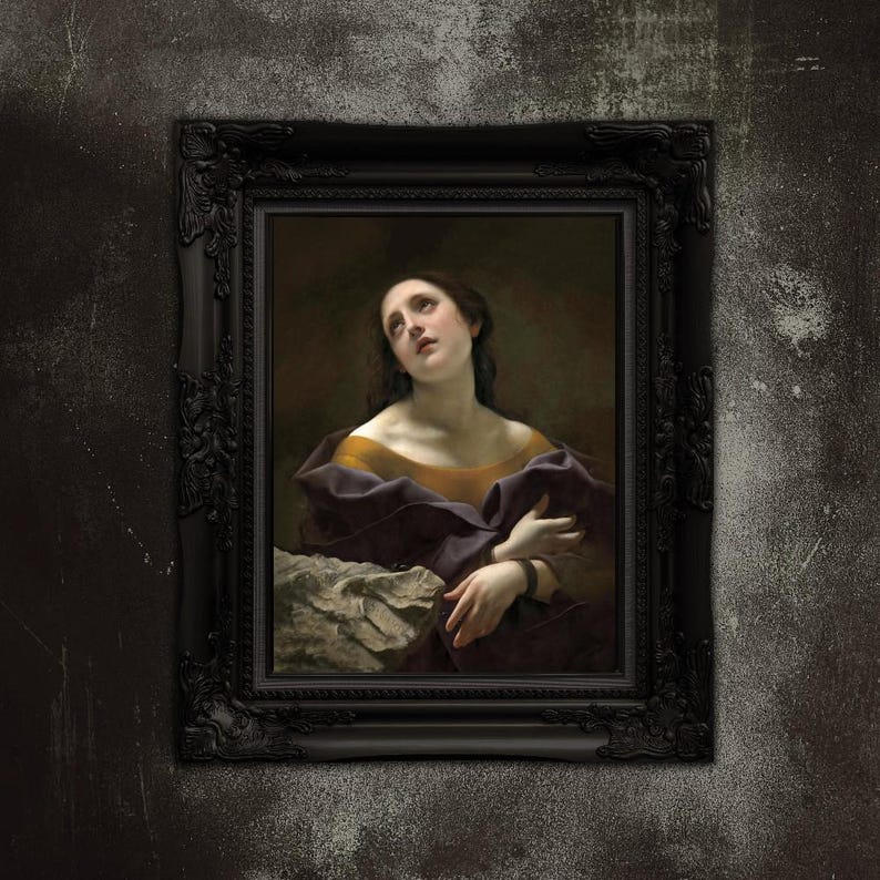 Carlo Dolci's Allegory of Patience Poster - Premium Matte Paper Art Print - Unframed Wall Decor