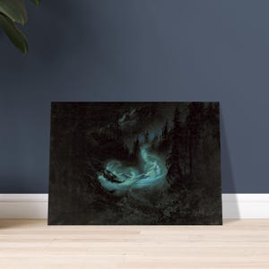 The Fairy Dance  - Dark Art Print by Karl Wilhelm Diefenbach - Premium Matte Paper Print