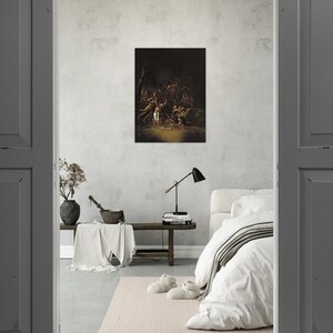 Pôster Salvator Rosa Witches Sabbath | Arte Oculta Gótica Sombria | Papel Fosco Premium | Decoração para Casa imagem 13