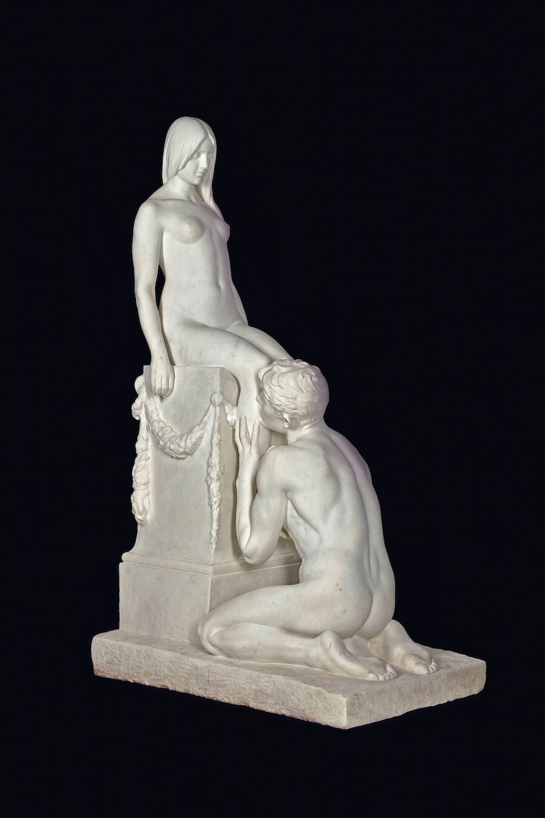 Stephan Sinding Adoration Print, Fine Art Poster on Matte Paper image 3