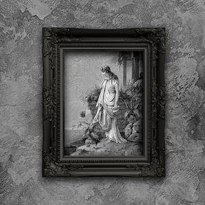 Sappho Art Print: Gustave Dore Style Sapphic Poster