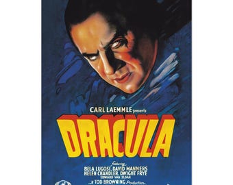 Dracula 1931 Movie Poster - Digitally Remastered Horror Film Print - Vintage Artwork
