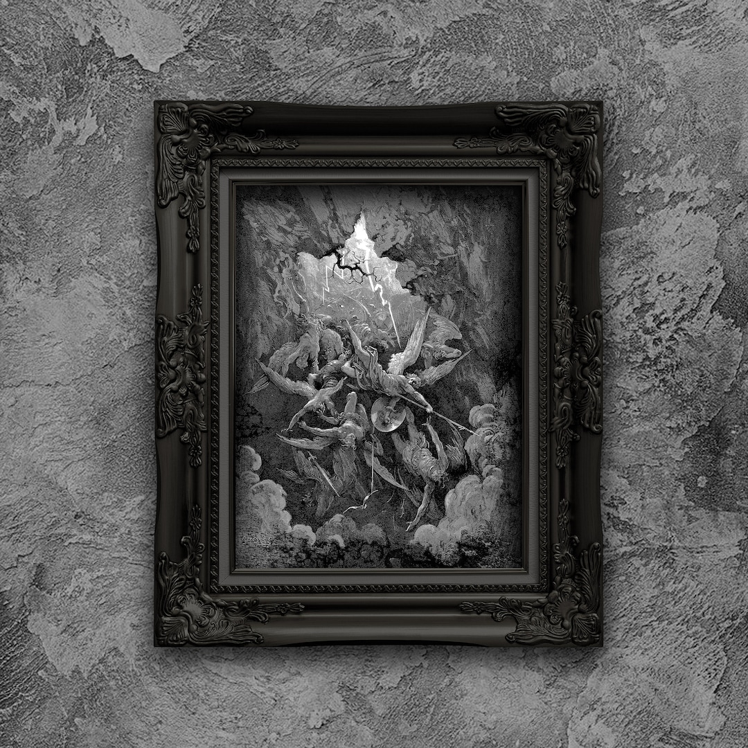 Gustave Dore 'mouth of Hell' Art Print: Paradise Lost Engraving - Etsy