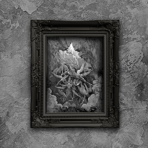 Gustave Dore &#39;Mouth of Hell&#39; Art Print: Paradise Lost Engraving