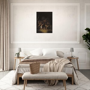 Pôster Salvator Rosa Witches Sabbath | Arte Oculta Gótica Sombria | Papel Fosco Premium | Decoração para Casa imagem 17