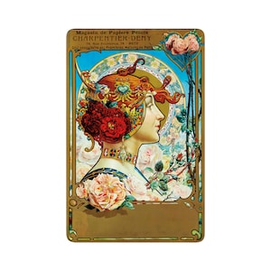 Art Nouveau Poster by Louis Theophile Hingre Poster. Charpentier Deny. Magasin de Papiers Peints. Reproduction. Unframed