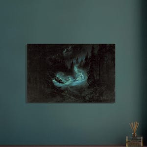The Fairy Dance  - Dark Art Print by Karl Wilhelm Diefenbach - Premium Matte Paper Print