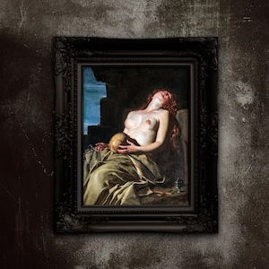 The Penitent Magdalene Art Print: Guido Cagnacci Baroque Painting