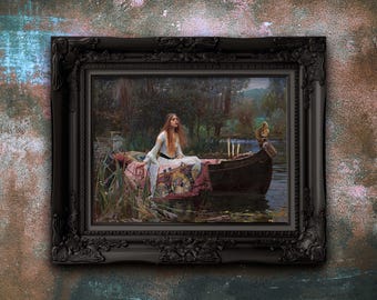 Lady of Shalott Print: John Waterhouse Pre-Raphaelite Fine Art Poster