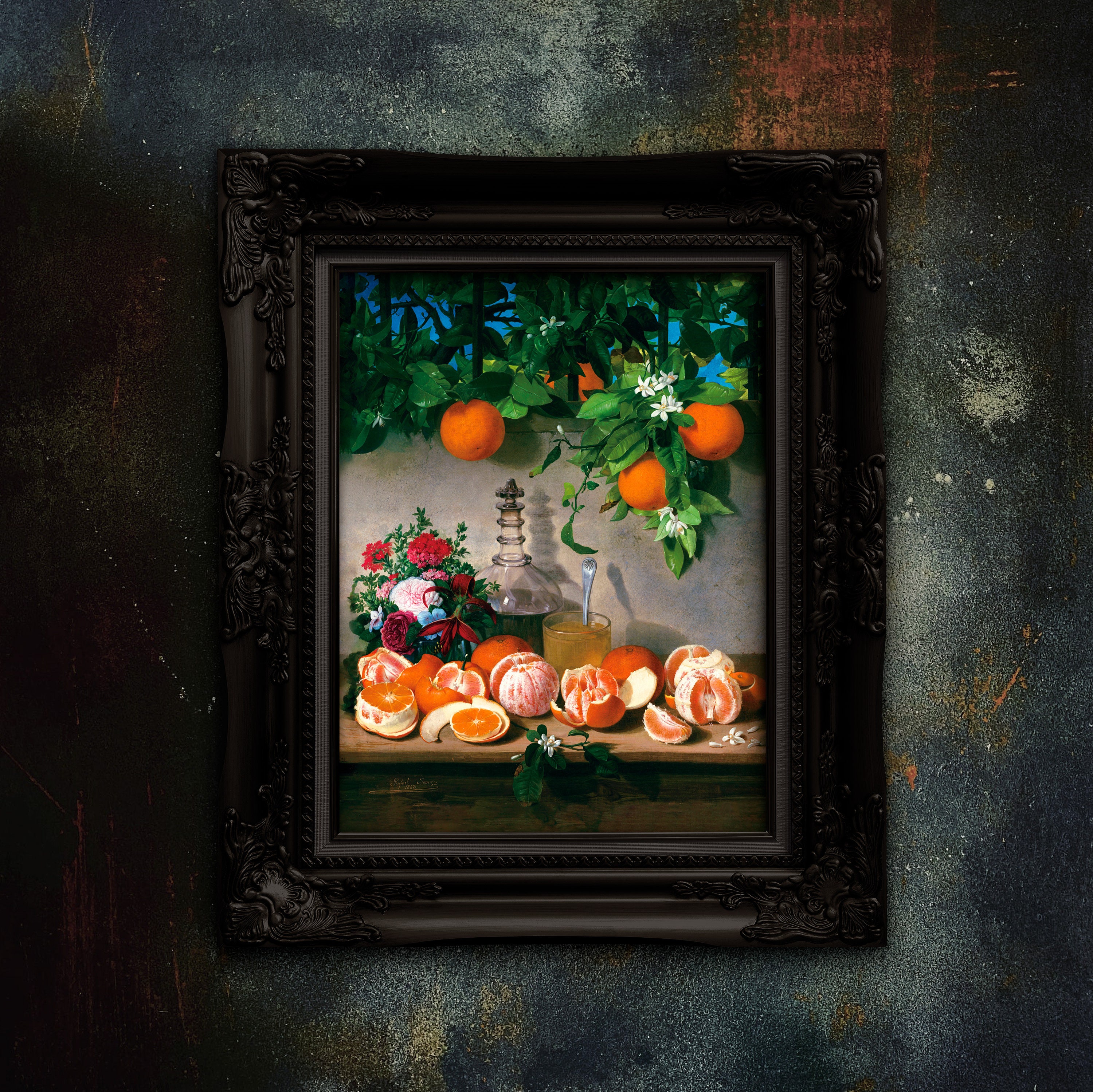 Oranges Still Life Art Print – Rafael Romero Barros, Premium Matte