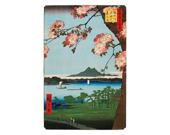 歌川広重作「深川洲崎十万坪 名所江戸百景」木版画、ジクレー、版画