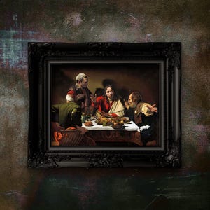 Caravaggio Supper at Emmaus Art Print: Remastered Matte Paper Poster