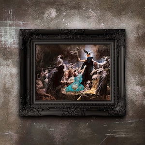 The Souls of Acheron Art Print - Occult Poster by Adolf Hiremy Hirschl - Premium Matte Paper Decoration