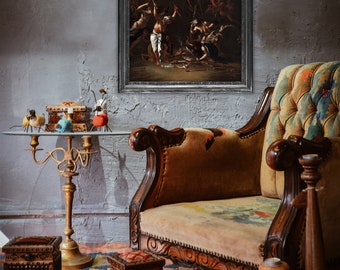 サルヴァトール・ローザの魔女の安息日プリント：ダークゴシック