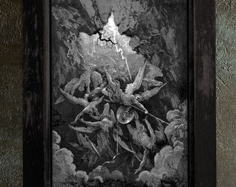 Gustave Dore 'mouth of Hell' Art Print: Paradise Lost Engraving - Etsy