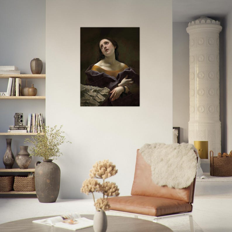 Carlo Dolci's Allegory of Patience Poster - Premium Matte Paper Art Print - Unframed Wall Decor