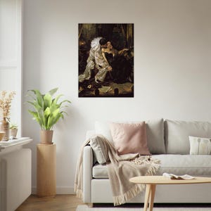 Pierrot’s Kiss Dark Romantic Art Print - Gothic Wall Decor, Moody Victorian Aesthetic Poster, Carlos Bonvalot Inspired Wall Art image 18