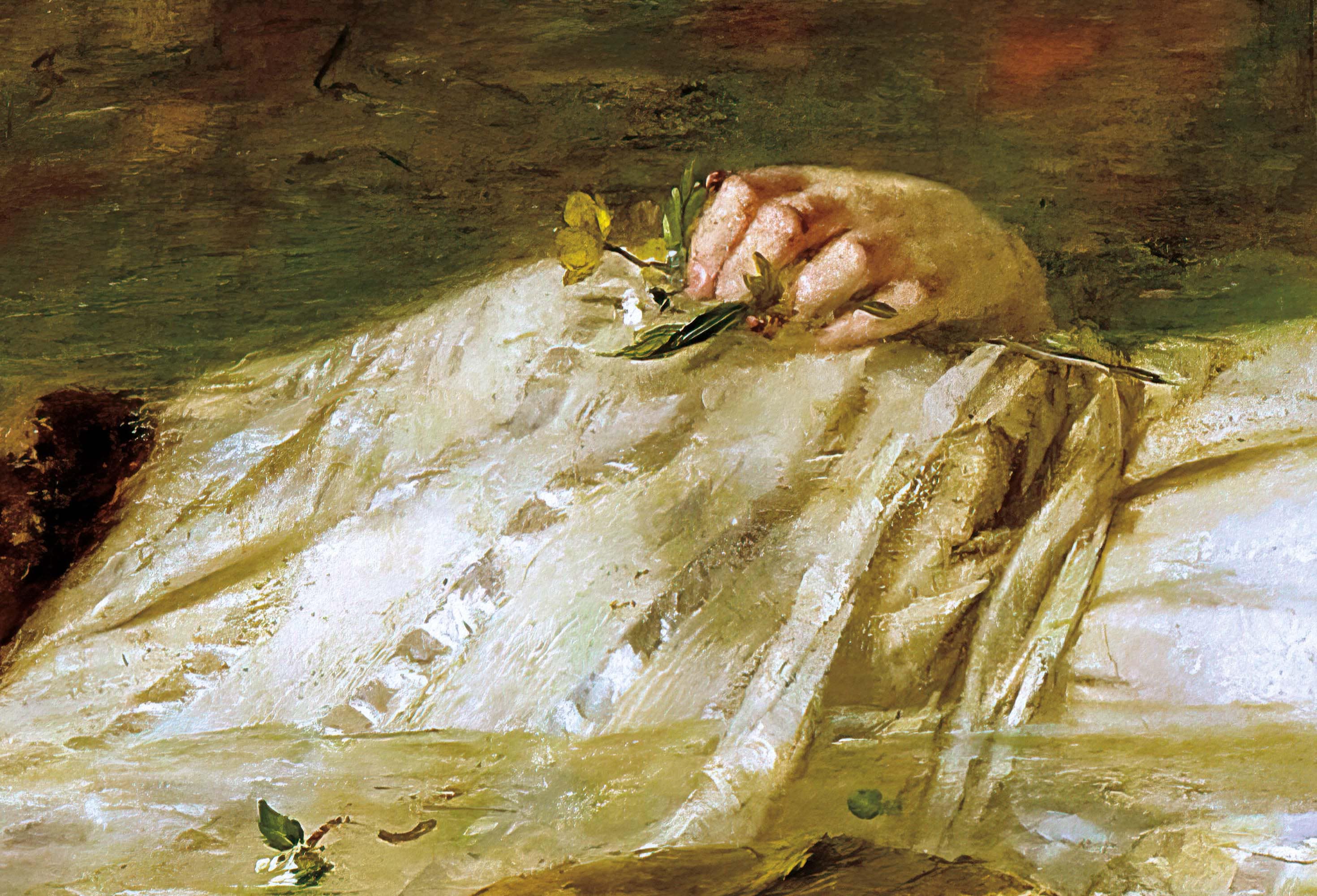 ヘイザーによるオフィーリアのアートプリント：ロマンティックな