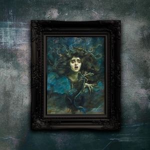 Medusa Art Print by Alice Pike Barney - Gothic Art on Premium Matte Paper
