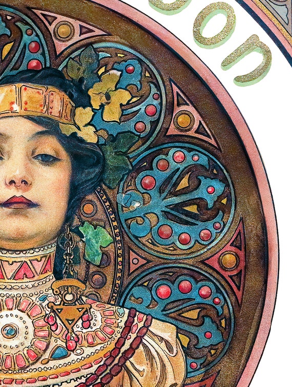 Alphonse Mucha Moet Champagne Art Nouveau Poster - Etsy Canada