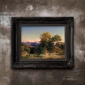 Paisaje de la Campiña Romana de Arnold Böcklin - Póster en papel mate premium - Impresión artística sin marco