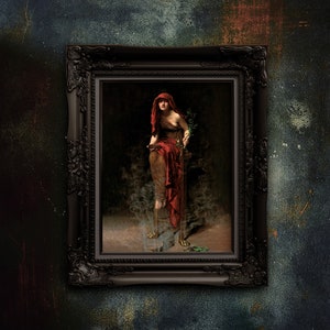 Priestess Of Delphi Print: John Collier, Greek Myth Art (Unframed)